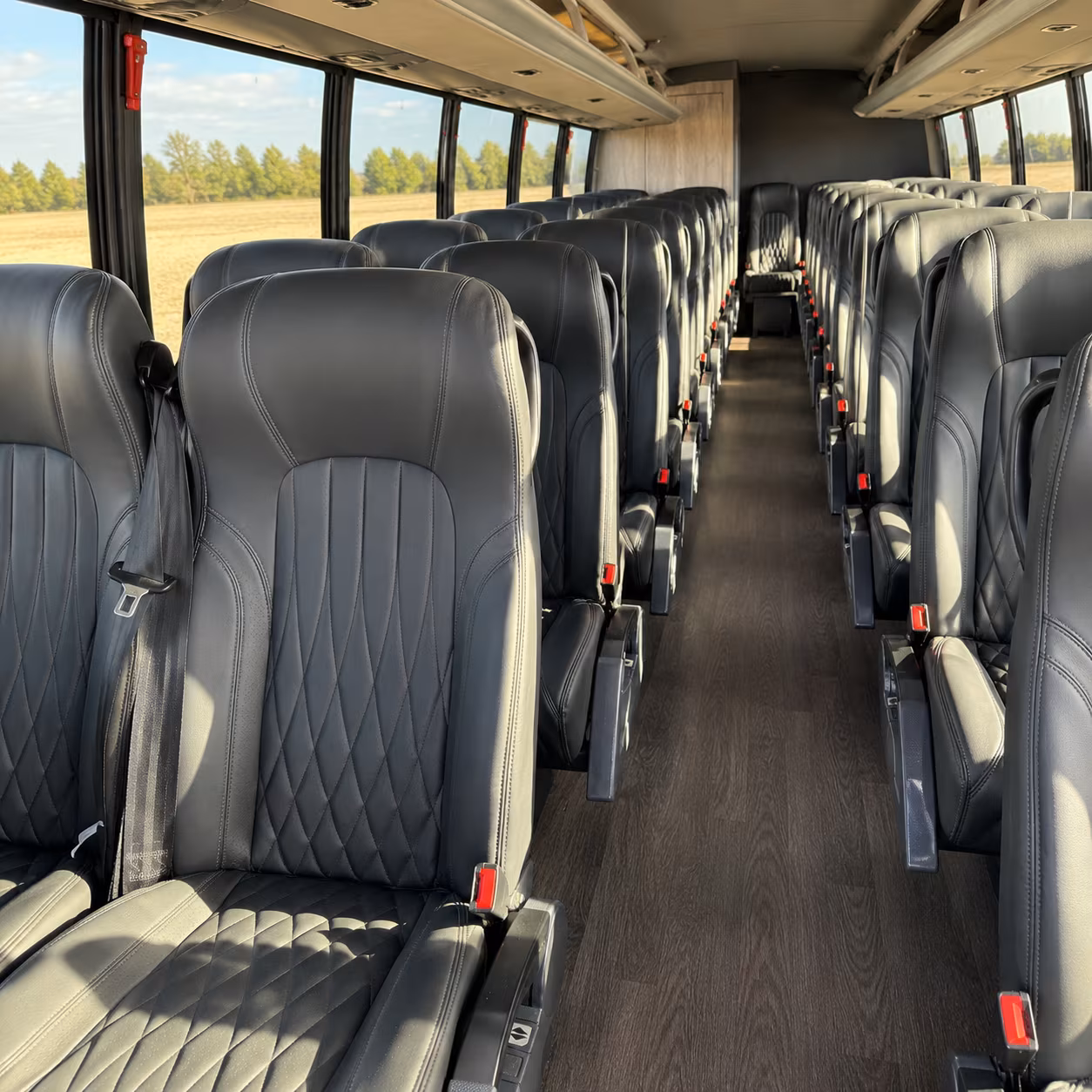 28 passenger minibus interior