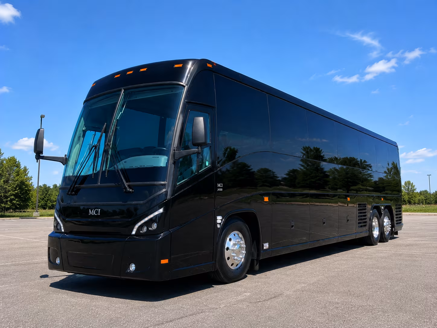 mesquite charter bus rental exterior