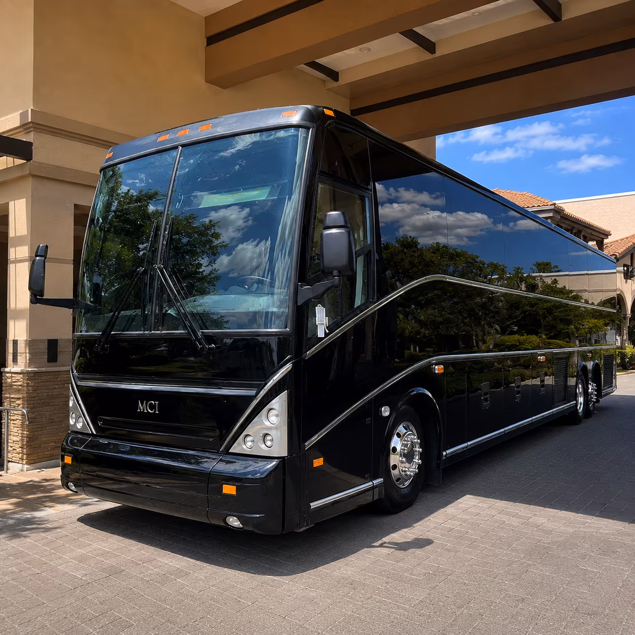 wedding guest shuttle buses between mesquite hotels and your venue